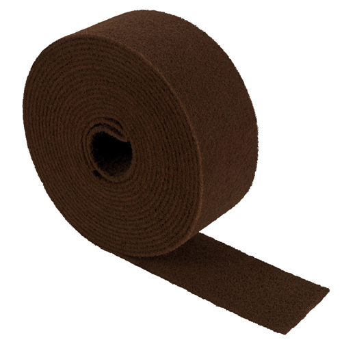 4" Wide x 32 ft A Coarse Tan Premium Surface Conditioning Roll product photo Front View L