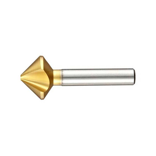 1/2 12.70mm HSCO TiN 90º 3-Flute Countersink product photo Front View L