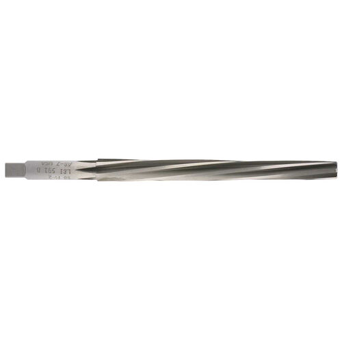#3 Left Hand Spiral Flute H.S.S. Taper Pin Reamer product photo Front View L