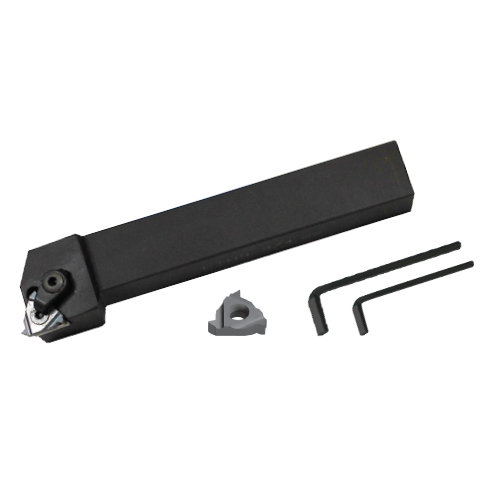3/4" Toolholder & 2pcs 3/8" Partial Profile Coated Inserts Kit product photo Front View L