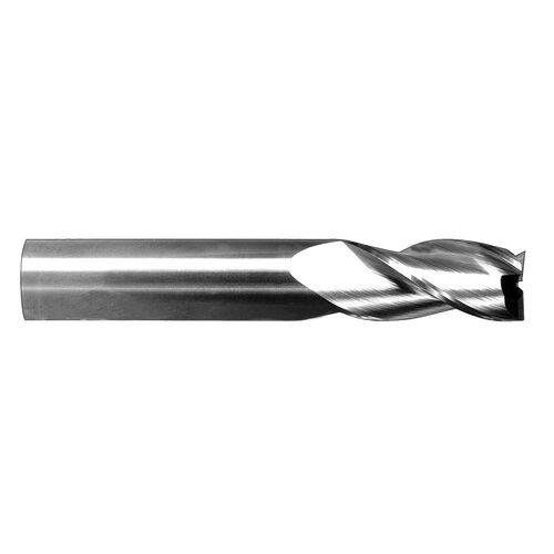7/32" Diameter x 1/4" Shank 3-Flute 40º Helix Green Series Carbide End Mill product photo Front View L