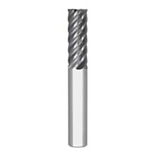 6mm Diameter x 6mm Shank 6-Flute Standard AlTiN Coated Carbide Square End Mill product photo Front View L