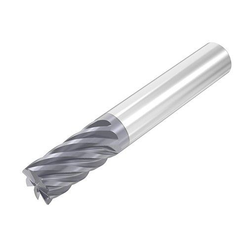 1/2" Diameter x 1/2" Shank 7-Flute Short Length AlTiN Coated Carbide End Mill product photo Front View L