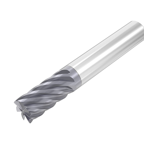 1/2" Diameter x 1/2" Shank 7-Flute Standard Length AlTiN Coated Carbide End Mill product photo Front View L