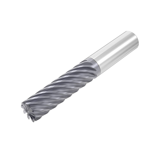 5/8" Diameter x 0.6250" Shank 9-Flute AlTiN Coated Corner Radius Carbide End Mill product photo Front View L