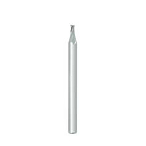 0.0250" Diameter x 0.1250" Shank 4-Flute Short Uncoated Carbide Square End Mill product photo Front View L