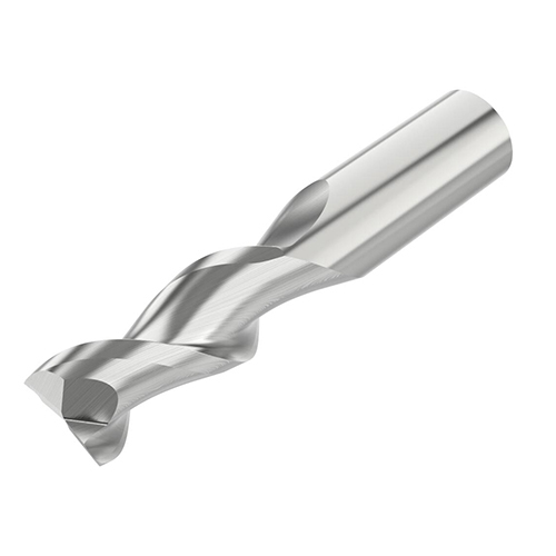 3/4" Diameter x 3/4" Shank 2-Flute Short Length Uncoated Carbide End Mill product photo Front View L