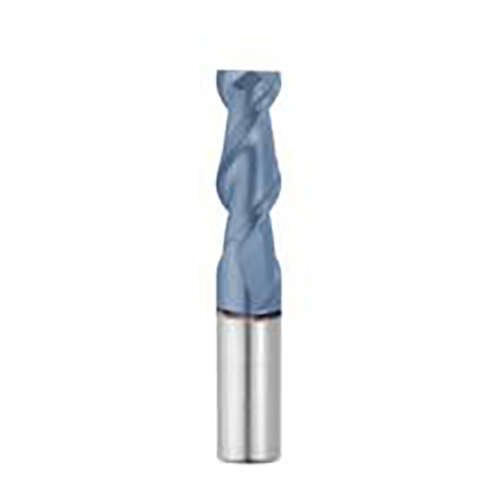 1.0000" Diameter x 1.0000" Shank 2-Flute Long TiCN Coated Carbide Square End Mill product photo Front View L