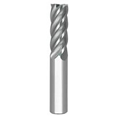 1/4" Diameter x 1/4" Shank 5-Flute Standard Length AlCrN Coated Carbide End Mill product photo Front View L