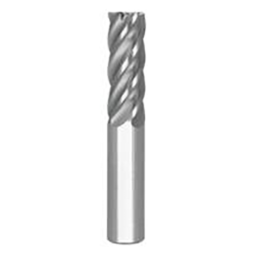 1" Diameter x 1.0000" Shank 5-Flute AlCrN Coated Corner Radius Carbide End Mill product photo Front View L
