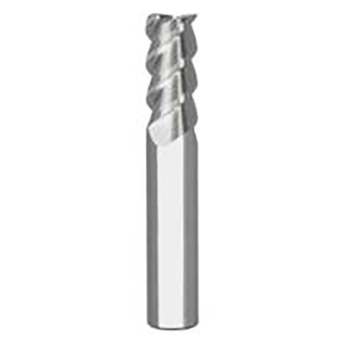 0.6250" Diameter x 0.6250" Shank 3-Flute Short TiAlN Coated Carbide Square End Mill product photo Front View L