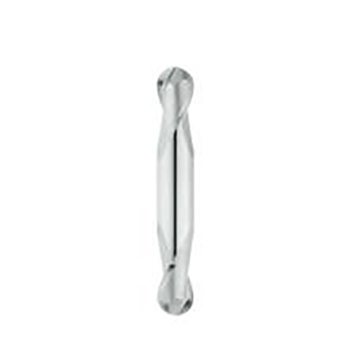 0.2500" Diameter x 0.2500" Shank 2-Flute Short Length TiAlN Coated Carbide Ball Nose End Mill product photo Front View L