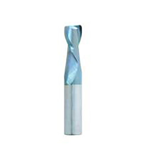 5/8" Diameter x 0.6250" Shank 2-Flute TiAlN Coated Corner Radius Carbide End Mill product photo Front View L