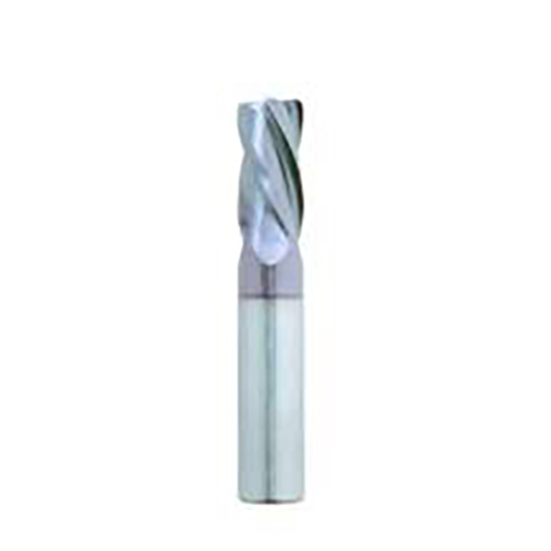 3/16" Diameter x 0.1875" Shank 4-Flute TiAlN Coated Corner Radius Carbide End Mill product photo Front View L