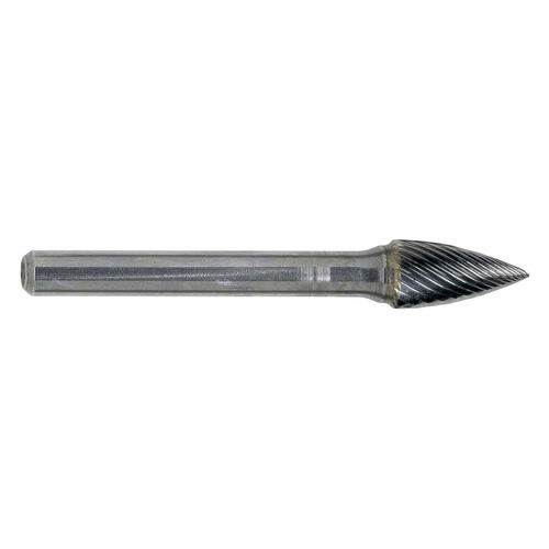 3/4" SG-7 Standard Cut Pointed End Tree Carbide Burr product photo Front View L