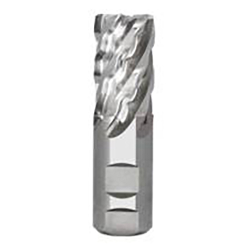1.5000" Diameter x 1.2500" Shank 0.0400" Corner Chamfer 6-Flute Long Length Uncoated HSCO Corner Chamfer End Mill product photo Front View L
