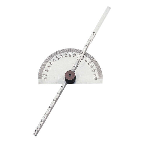 6" Depth Gauge With Round Protractor product photo Front View L