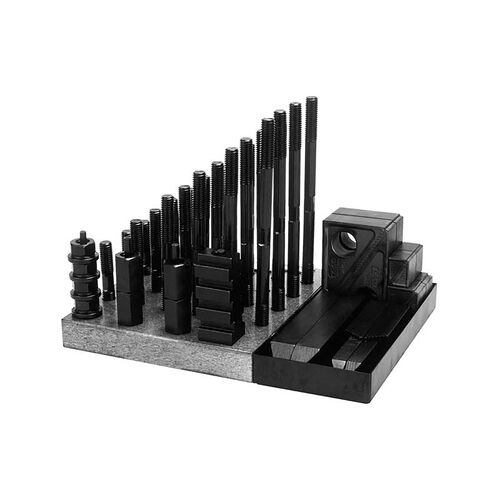 5/8-11 x 13/16" Te-Co 50pc Super Clamping Kit With 1" Step Blocks product photo Front View L