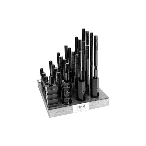 38pc 1/2"-13 x 5/8" T-Slot T-Nut And Studs Set product photo Front View L