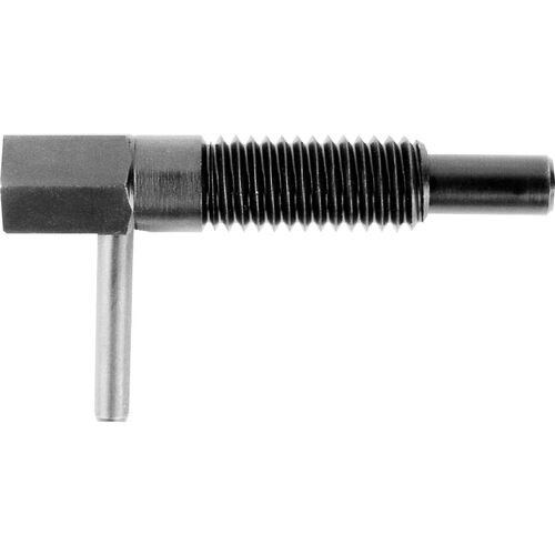 3/8-16 Te-Co Quick Release Hand Retractable Spring Plunger product photo Front View L