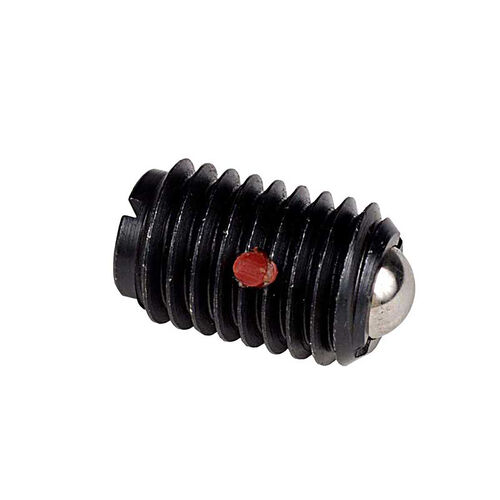 M5x0.8 Te-Co Stainless Steel Nose Carbon Steel Body Heavy End Ball Plunger product photo Front View L