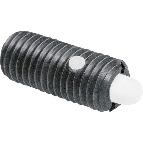 6-32 Te-Co Carbon Steel Light End Standard Spring Plunger product photo Front View L