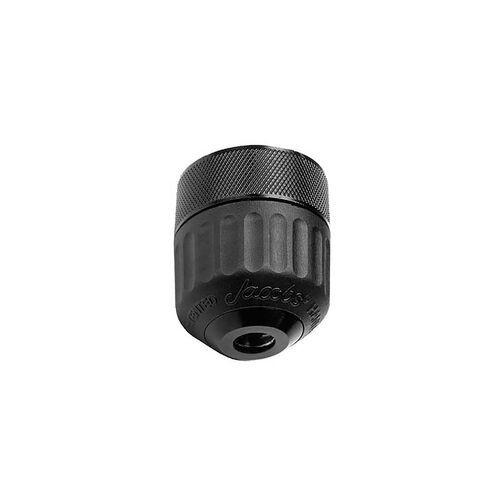 2-13mm 3/8"-24 Threaded Jacobs Hand-Tite Keyless Drill Chuck product photo Front View L