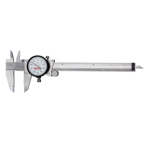 9" x 0.001" Dial Caliper Without Case product photo Front View L