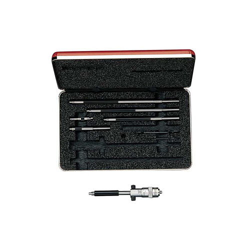 2-8" Solid Rod Style Inside Micrometer Set With Case product photo Front View L