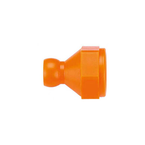 5/8" Female UNF Connector For 1/4" Hose (50/Pack) product photo Front View L