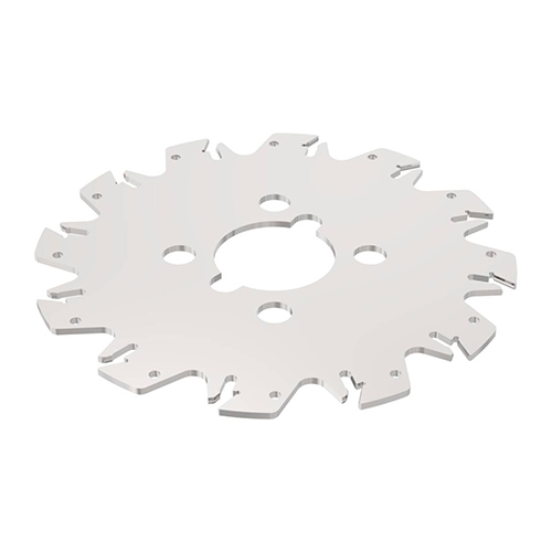 335.10-160-03.40-12 160mm Diameter 3.1mm Cutting Width 12-Tooth Indexable Slotting Cutter product photo Front View L
