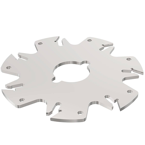 335.10-04.00-3 0.1220" x 4" 7-Tooth Indexable Slotting Cutter product photo Front View L