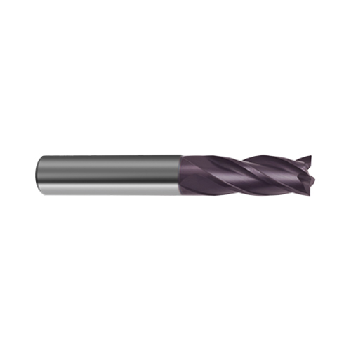 3153 (3.97mm) 5/32" Uni-Pro 4-Flute Firex Coated Carbide End Mill product photo Front View L