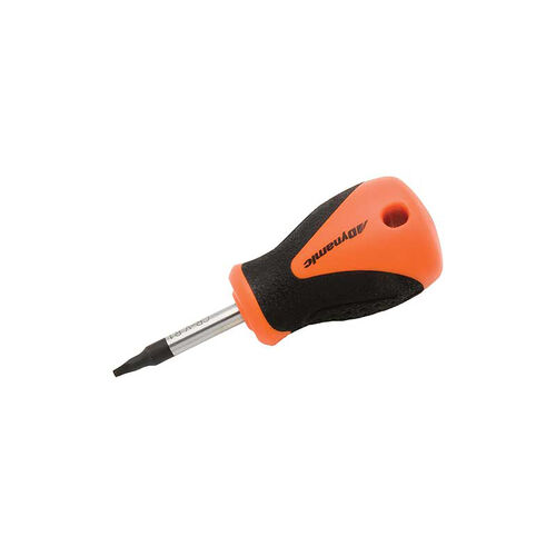 #1 Stubby Square Recess Screwdriver - Comfort Handle product photo Front View L