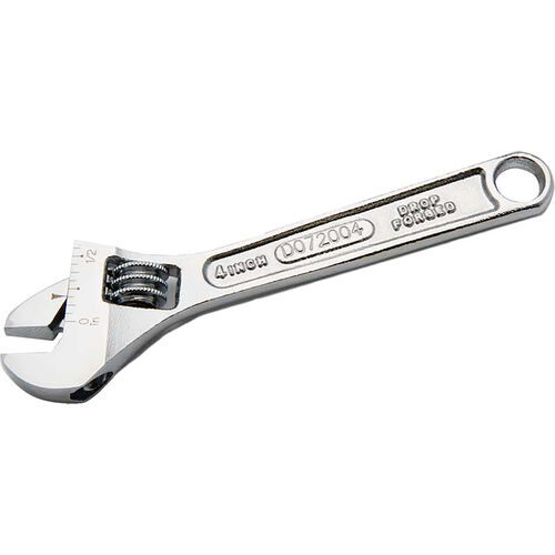 4" Adjustable Wrench product photo Front View L