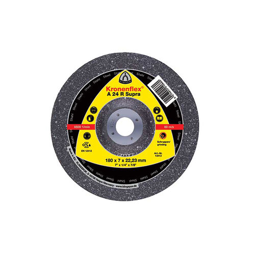DPC 7 x 1/4 x 7/8 A24R Grinding And Cutting Disc product photo Front View L