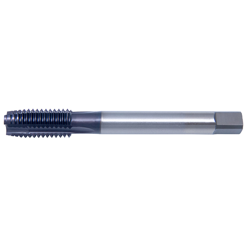 #8-36 UNF 2B Black Oxide Coated HSS-E Plug Chamfer Spiral Point Tap product photo Front View L