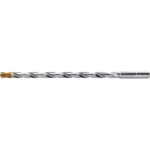 7/32" x 160mm O.A.L. 16xD Coolant Through TiSiAlCrN/AlTiN-Kopf Coated Carbide Titex Xtreme Evo DC160 Extra Length Drill Bit product photo Front View L