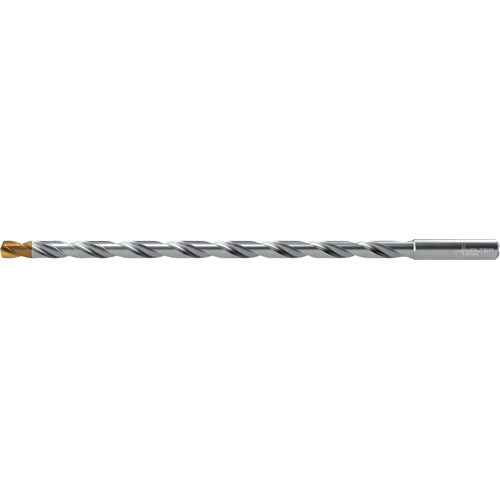 11/32" x 240mm O.A.L. 20xD Coolant Through TiSiAlCrN/AlTiN-Kopf Coated Carbide Titex Xtreme Evo DC160 Extra Length Drill Bit product photo Front View L