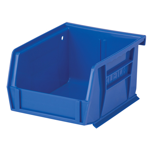 4-1/8" W x 3" H x 5-3/8" D Stack & Hang Bin, Blue product photo Front View L