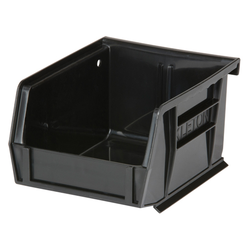 4-1/8" W x 3" H x 5-3/8" D Stack & Hang Bin, Black product photo Front View L