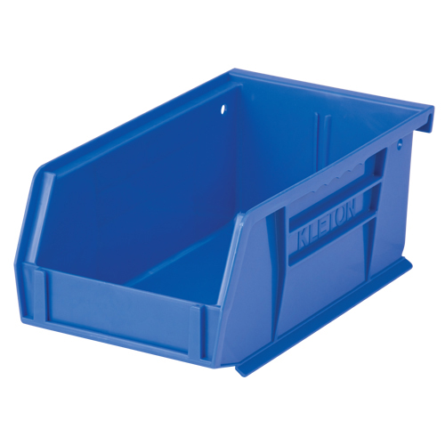 4-1/8" W x 3" H x 7-3/8" D Stack & Hang Bin, Blue product photo Front View L