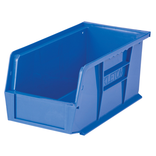 5-1/2" W x 5" H x 10-7/8" D Stack & Hang Bin, Blue product photo Front View L