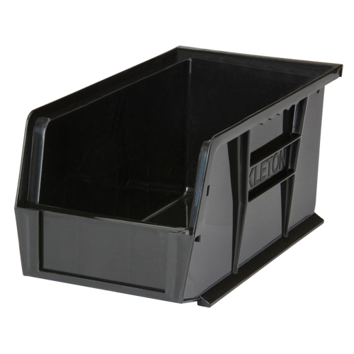 5-1/2" W x 5" H x 10-7/8" D Stack & Hang Bin, Black product photo Front View L