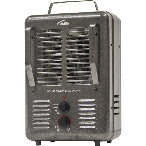 Portable Fan-Forced Utility Heater, Electric, 5120 BTU product photo Front View L