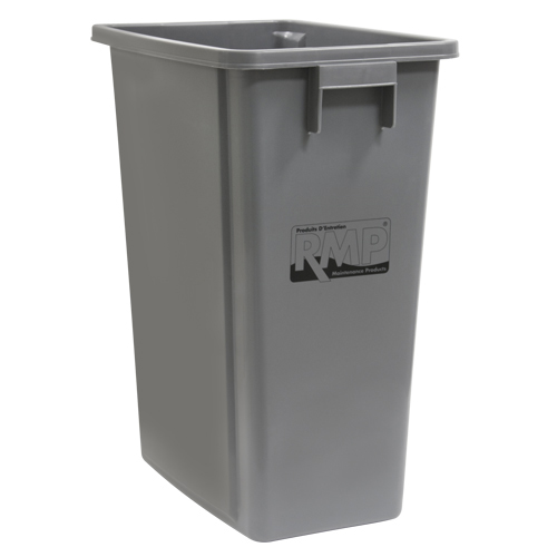 16 US gal. Plastic Recycling & Garbage Bin product photo Front View L