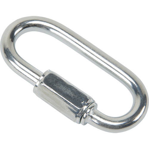 3/16" Zinc Plated Quick Link, 660 Lbs. Capacity product photo Front View L