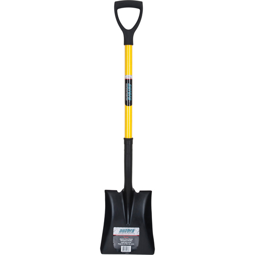 32-1/2" Fibreglass Square Point Shovel, Tempered Steel Blade, D-Grip Handle product photo Front View L
