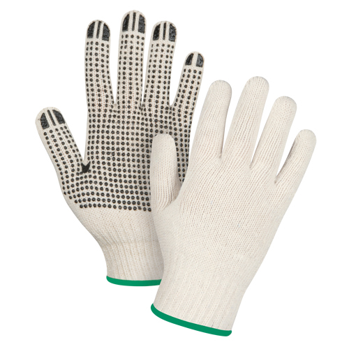 Dotted Gloves, Poly/Cotton, Single Sided, 7-Gauge, Medium product photo Front View L