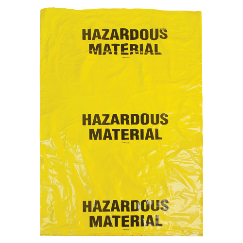 60" L x 36" W Hazardous Waste Bag, Infectious Waste, 50 /pkg. product photo Front View L